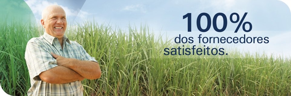 100% dos fornecedores satisfeitos.