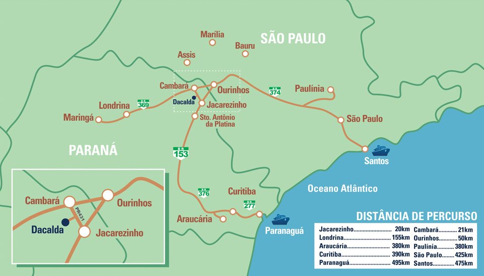 Localiza&ccedil;&atilde;o Dacada